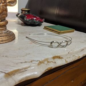 SOLD Silver infinity headband
